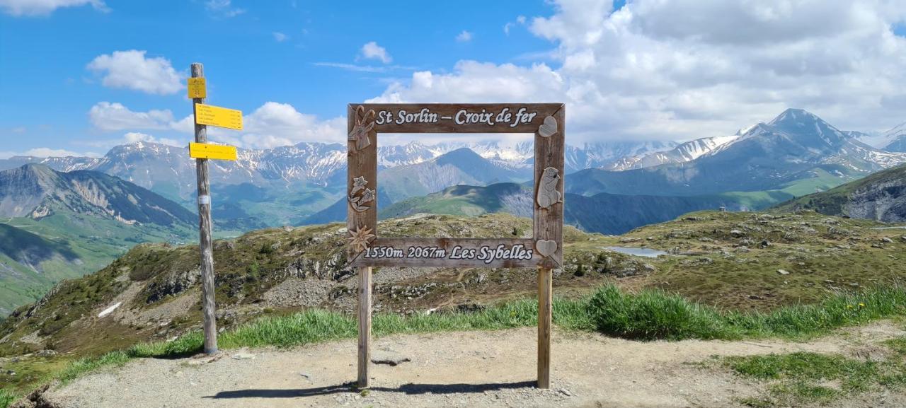 Agreable Appartement De 6 Pers Au Pieds Des Pistes ,Wifi Gratuit A Saint-Sorlin-D'Arves Labelise 3 Etoiles Au Gite De France Exterior foto